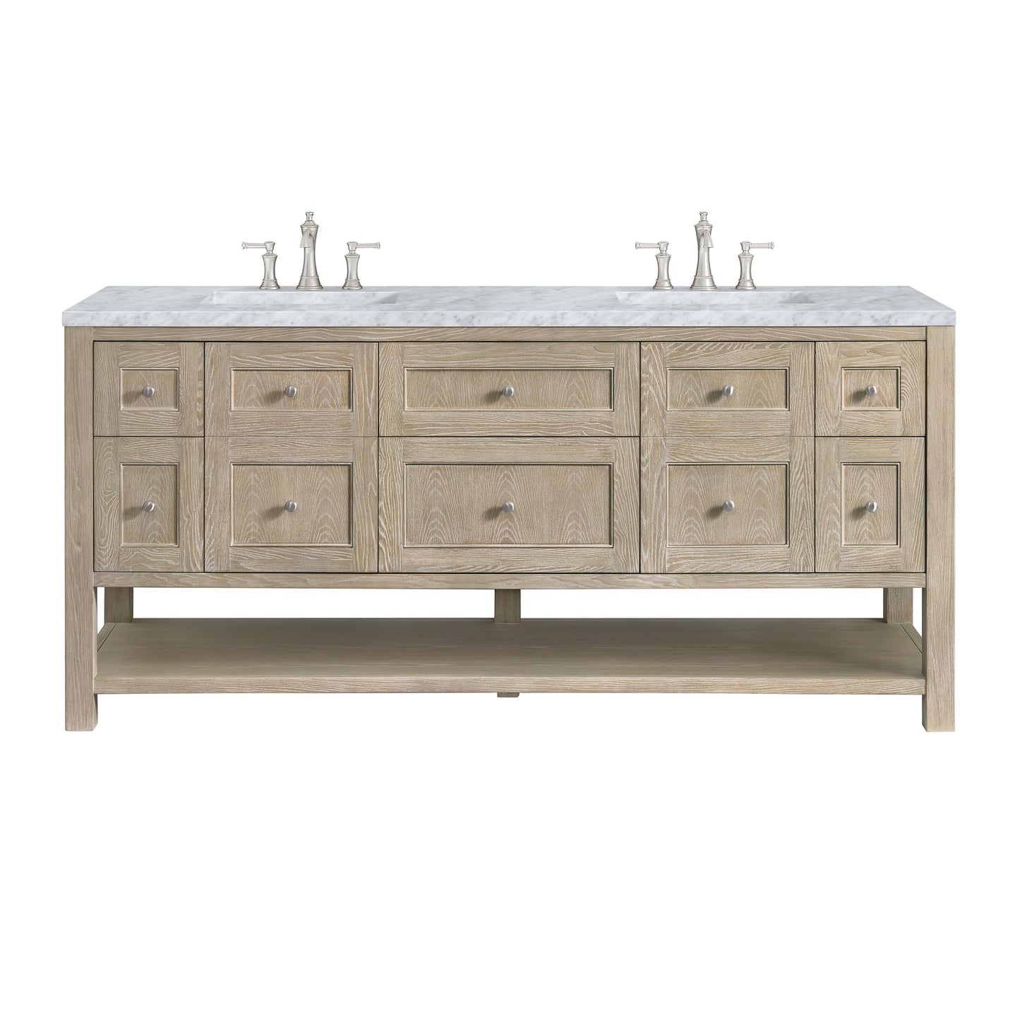 James Martin Breckenridge 72" Double Vanity w/ 3 CM Countertop