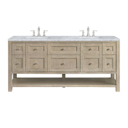 James Martin Breckenridge 72" Double Vanity w/ 3 CM Countertop