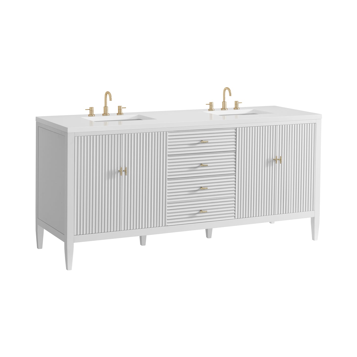 James Martin Myrrin 72" Double Vanity with 3 CM Countertop