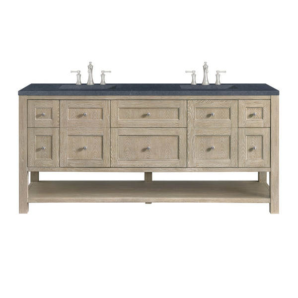 James Martin Breckenridge 72" Double Vanity w/ 3 CM Countertop