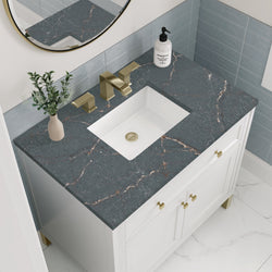 James Martin Chicago 36" Single Vanity with 3 CM Countertop