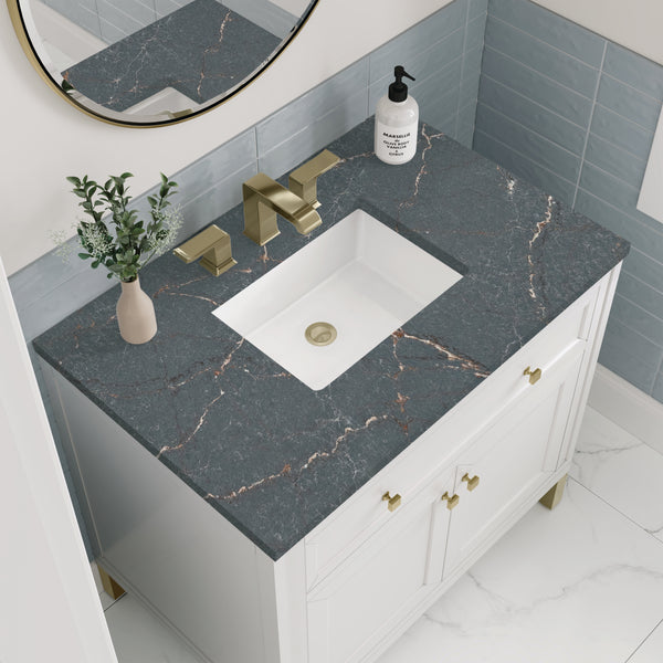 James Martin Chicago 36" Single Vanity with 3 CM Countertop