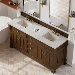 James Martin Brookfield 72" Double Vanity with 3 CM Countertop & FreePower Wireless Charger