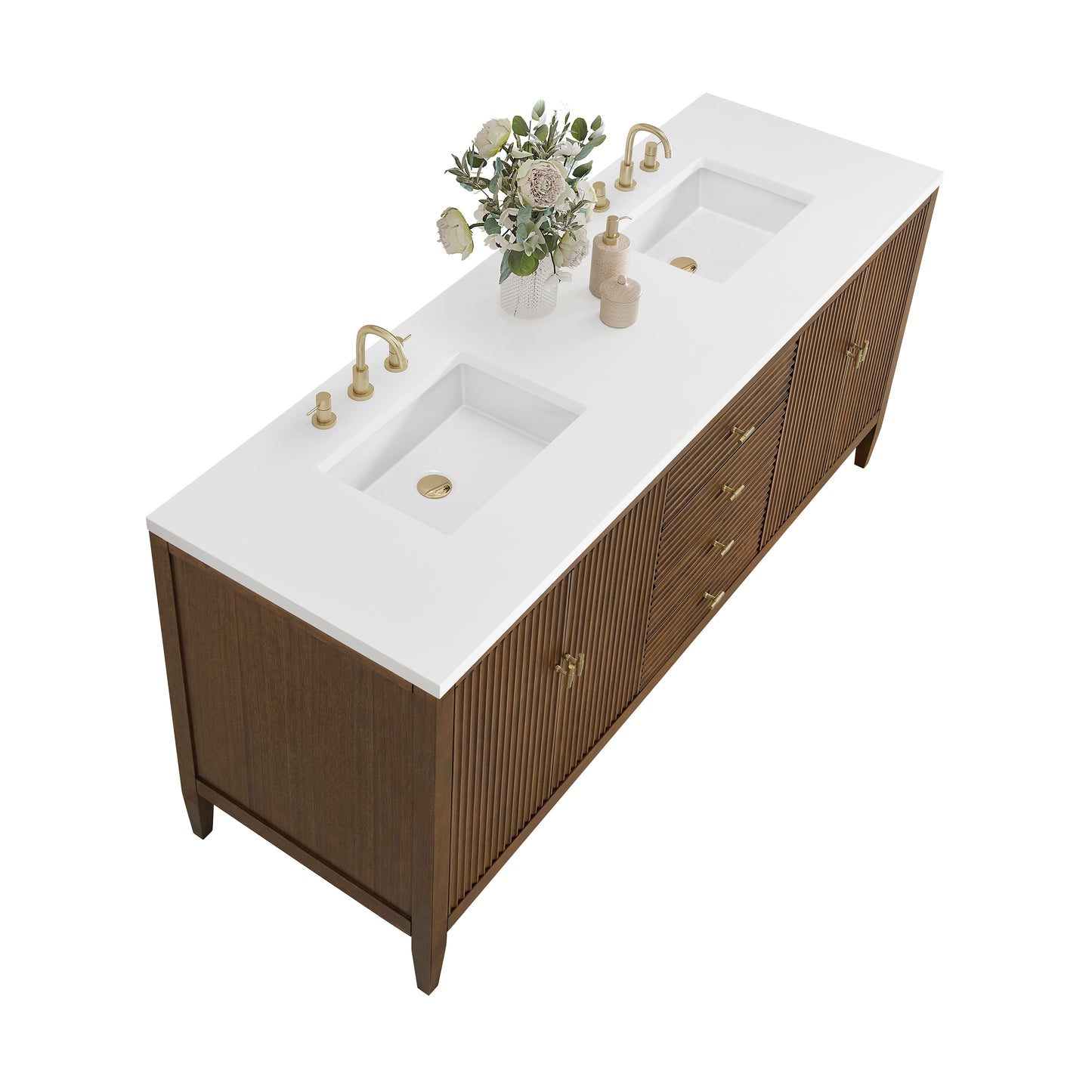 James Martin Myrrin 72" Double Vanity with 3 CM Countertop
