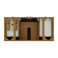 James Martin Hudson 48" Single Vanity Honey Oak w/ 3 CM Countertop & FreePower Wireless Charger