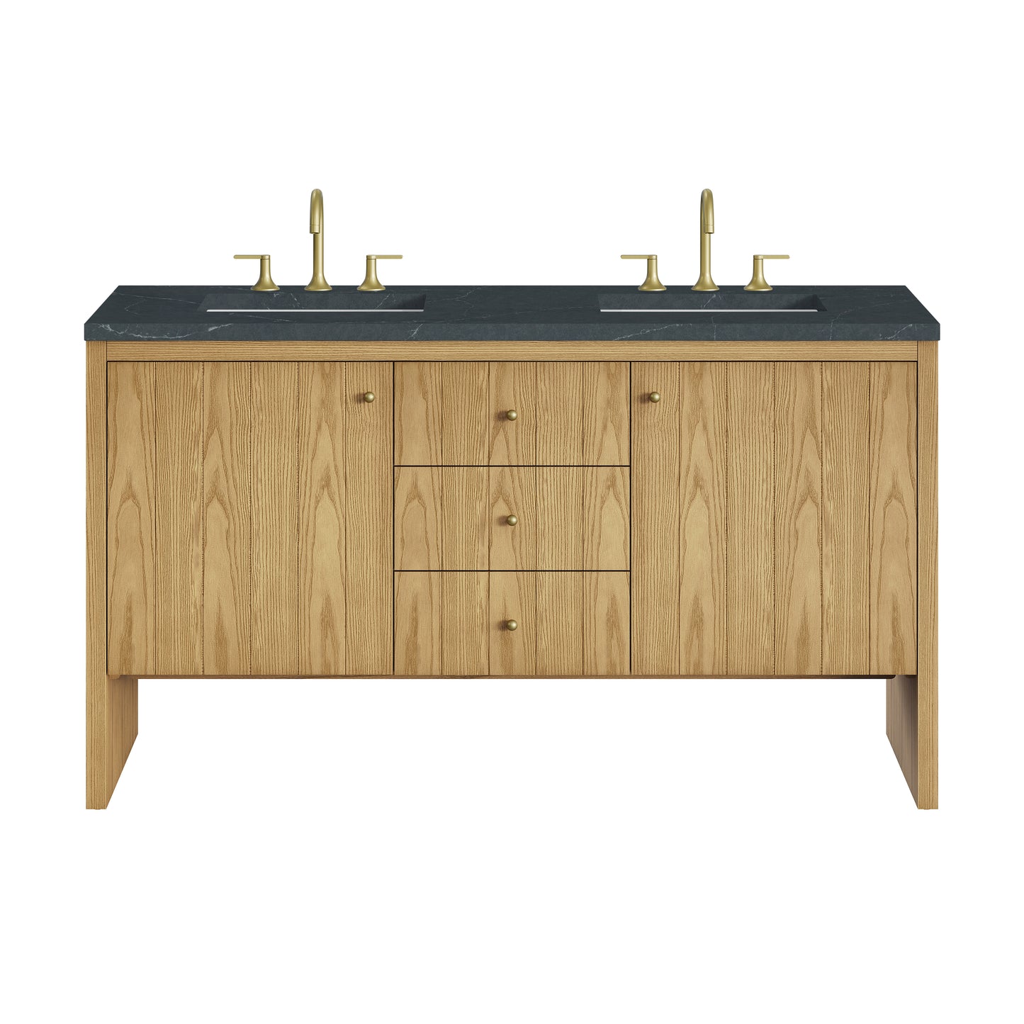 James Martin Hudson 60" Double Vanity with 3 CM Countertop