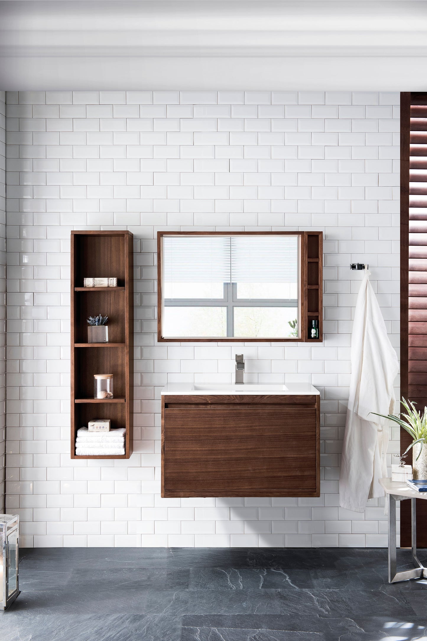 James Martin Mantova 31.5" Single Vanity with Composite Stone Top - Luxe Bathroom Vanities