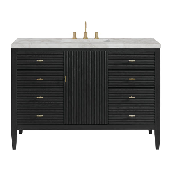 James Martin Myrrin 48" Single Vanity with 3 CM Countertop & FreePower Wireless Charger