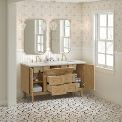 James Martin Laurent 60" Double Vanity with 3 CM Countertop