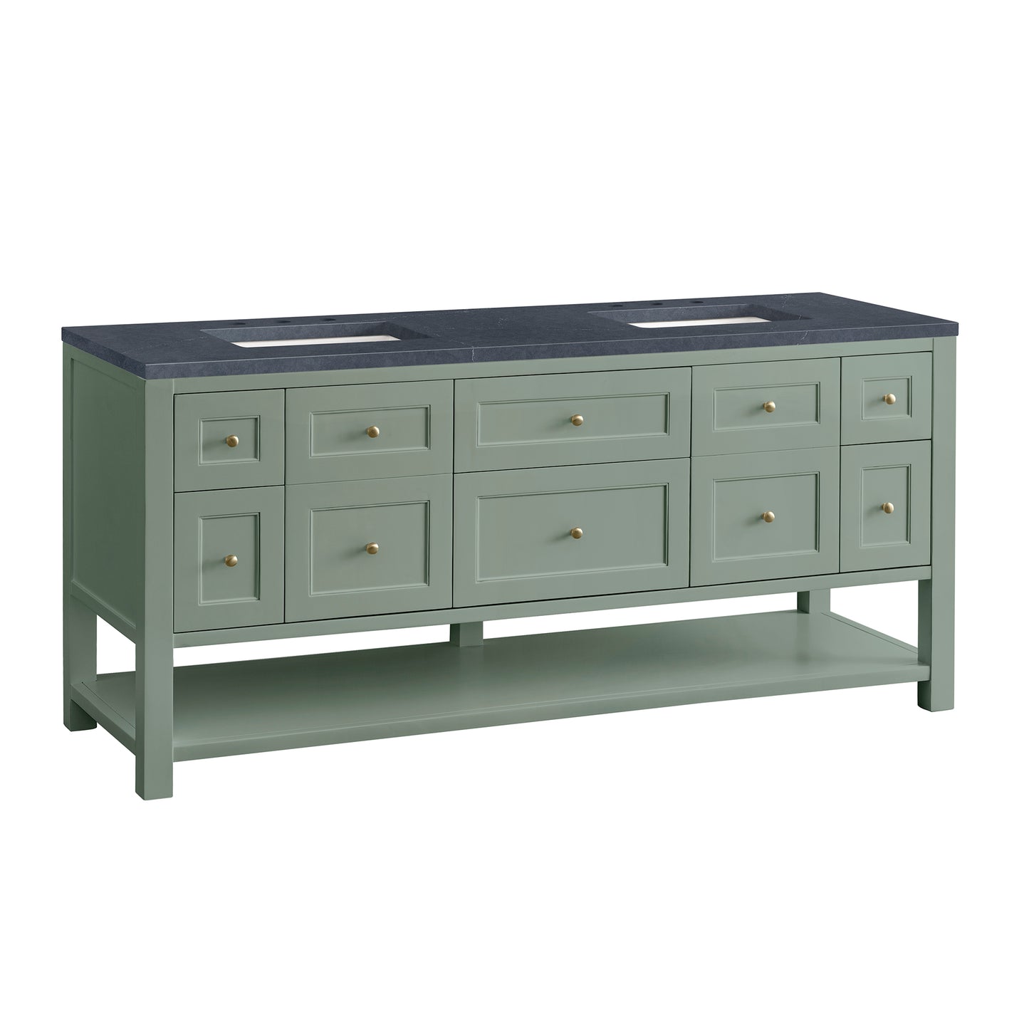 James Martin Breckenridge 72" Double Vanity w/ 3 CM Countertop
