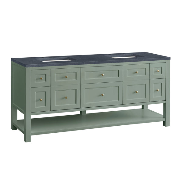 James Martin Breckenridge 72" Double Vanity w/ 3 CM Countertop