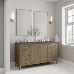 James Martin Chicago 60" Double Vanity with 3 CM Countertop & FreePower Wireless Charger