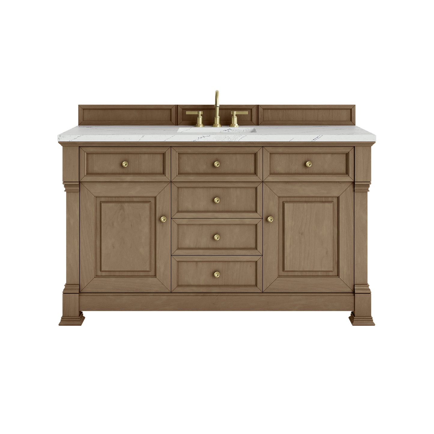 James Martin Brookfield 60" Single Vanity with 3CM Countertop & FreePower Wireless Charger