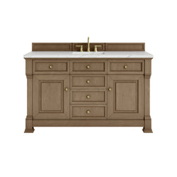 James Martin Brookfield 60" Single Vanity with 3CM Countertop & FreePower Wireless Charger