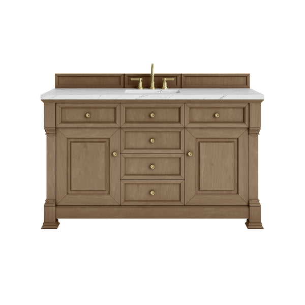 James Martin Brookfield 60" Single Vanity with 3CM Countertop & FreePower Wireless Charger