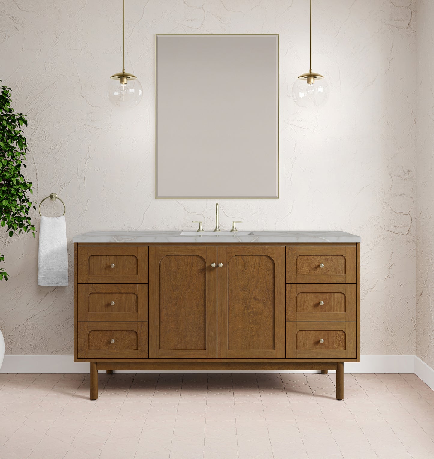 James Martin Laurent 60" Single Vanity with 3 CM Countertop