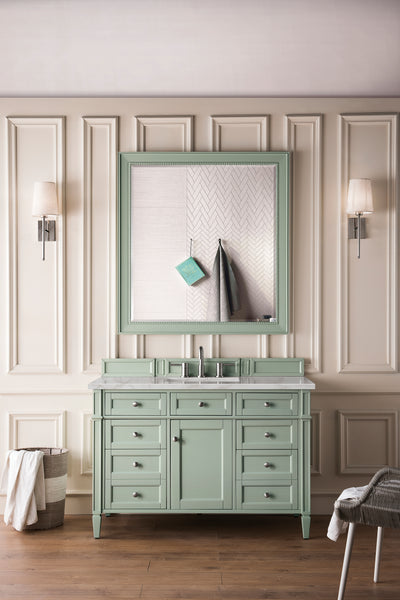 James Martin Brittany 48" Single Vanity with 3 CM Countertop & FreePower Wireless Charger