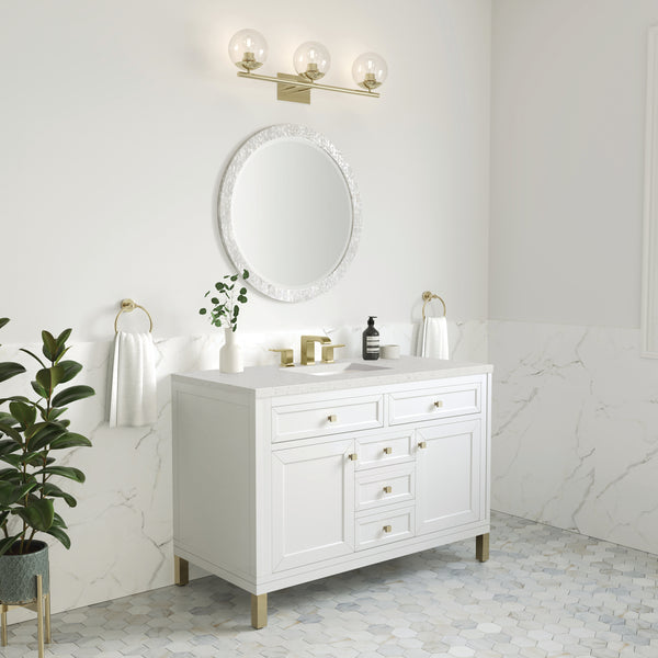 James Martin Chicago 48" Single Vanity with 3 CM Countertop