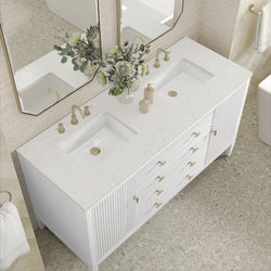 James Martin Myrrin 60" Double Vanity with 3 CM Countertop