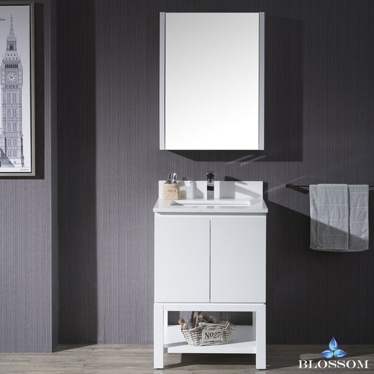 Blossom Monaco 24" w/ Medicine Cabinet - Luxe Bathroom Vanities Luxury Bathroom Fixtures Bathroom Furniture