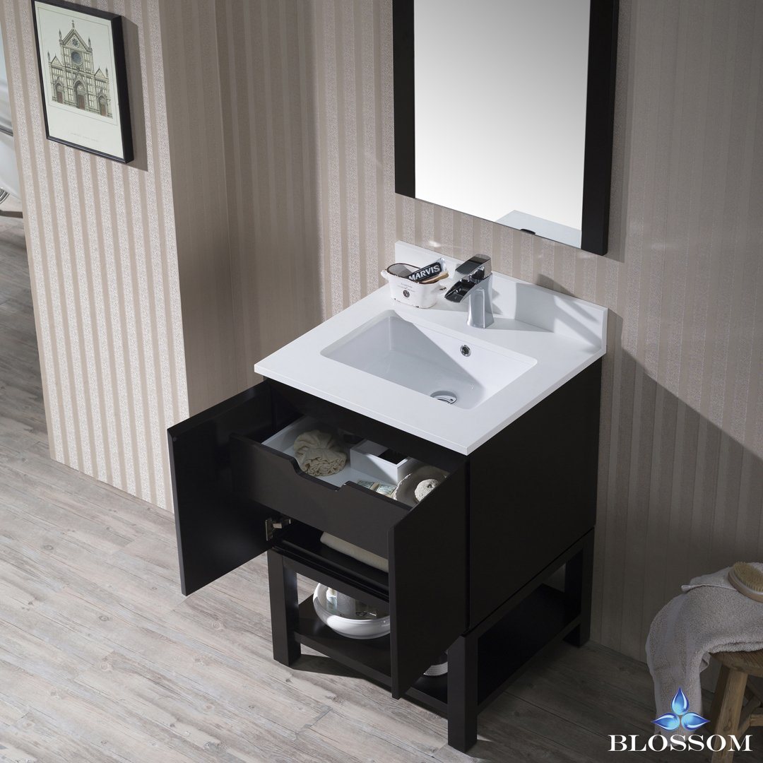 Blossom Monaco 24" w/ Mirror - Luxe Bathroom Vanities Luxury Bathroom Fixtures Bathroom Furniture