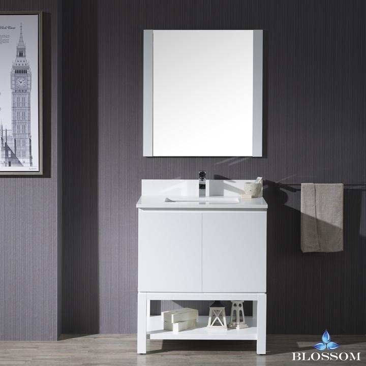 Blossom Monaco 30" w/ Mirror - Luxe Bathroom Vanities Luxury Bathroom Fixtures Bathroom Furniture