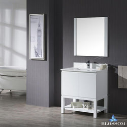 Blossom Monaco 30" w/ Mirror - Luxe Bathroom Vanities Luxury Bathroom Fixtures Bathroom Furniture