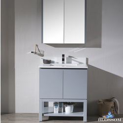 Blossom Monaco 30" w/ Medicine Cabinet - Luxe Bathroom Vanities Luxury Bathroom Fixtures Bathroom Furniture