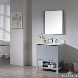 Blossom Monaco 30" w/ Mirror - Luxe Bathroom Vanities Luxury Bathroom Fixtures Bathroom Furniture