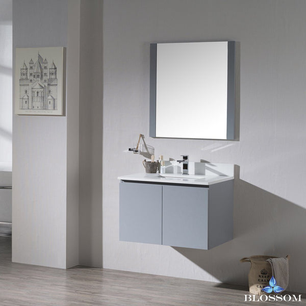 Blossom Monaco 30" Wall Mount w/ Medicine Cabinet - Luxe Bathroom Vanities Luxury Bathroom Fixtures Bathroom Furniture