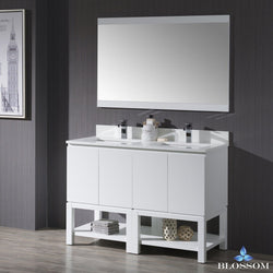 Blossom Monaco 48" Double w/ Mirror - Luxe Bathroom Vanities Luxury Bathroom Fixtures Bathroom Furniture