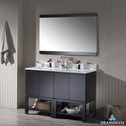 Blossom Monaco 48" Double w/ Mirror - Luxe Bathroom Vanities Luxury Bathroom Fixtures Bathroom Furniture