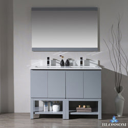 Blossom Monaco 48" Double w/ Mirror - Luxe Bathroom Vanities Luxury Bathroom Fixtures Bathroom Furniture