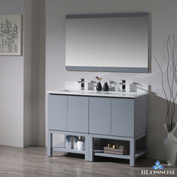 Blossom Monaco 48" Double w/ Mirror - Luxe Bathroom Vanities Luxury Bathroom Fixtures Bathroom Furniture