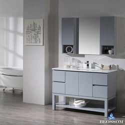 Blossom Monaco 48" w/ Mirror and Wall Cabinets - Luxe Bathroom Vanities Luxury Bathroom Fixtures Bathroom Furniture