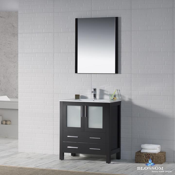 Blossom Sydney 30" w/ Mirror - Luxe Bathroom Vanities Luxury Bathroom Fixtures Bathroom Furniture