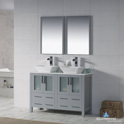 Blossom Sydney 48" Double w/ Vessel Sinks and Mirrors - Luxe Bathroom Vanities Luxury Bathroom Fixtures Bathroom Furniture