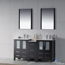 Blossom Sydney 60" Double w/ Mirrors - Luxe Bathroom Vanities Luxury Bathroom Fixtures Bathroom Furniture