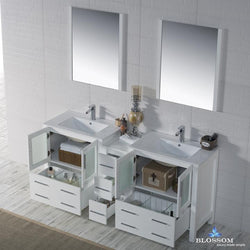 Blossom Sydney 72" Double w/ Mirrors - Luxe Bathroom Vanities Luxury Bathroom Fixtures Bathroom Furniture