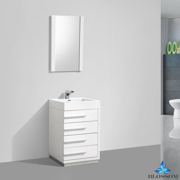 Blossom Barcelona 30" w/ Mirror - Luxe Bathroom Vanities Luxury Bathroom Fixtures Bathroom Furniture