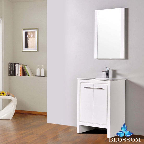 Blossom Milan 24" w/ Mirror - Luxe Bathroom Vanities Luxury Bathroom Fixtures Bathroom Furniture