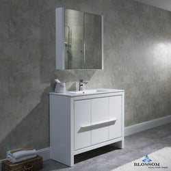 Blossom Milan 36" w/ Medicine Cabinet - Luxe Bathroom Vanities Luxury Bathroom Fixtures Bathroom Furniture