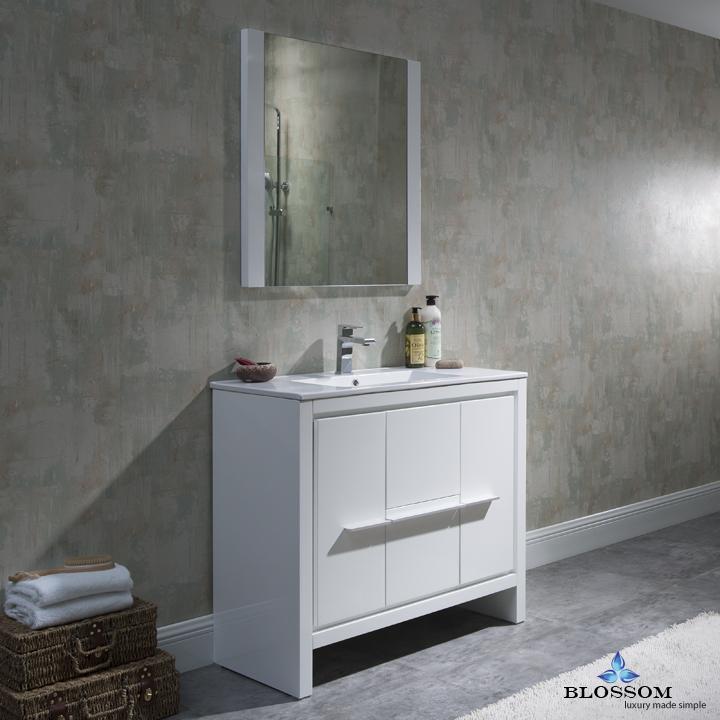 Blossom Milan 36" w/ Mirror - Luxe Bathroom Vanities Luxury Bathroom Fixtures Bathroom Furniture