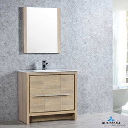 Blossom Milan 36" w/ Mirror - Luxe Bathroom Vanities Luxury Bathroom Fixtures Bathroom Furniture