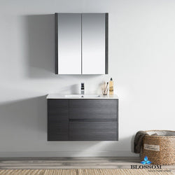 Blossom Valencia 36" w/ Medicine Cabinet - Luxe Bathroom Vanities Luxury Bathroom Fixtures Bathroom Furniture