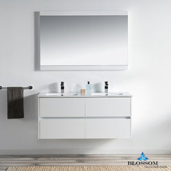 Blossom Valencia 48" Double w/ Mirror - Luxe Bathroom Vanities Luxury Bathroom Fixtures Bathroom Furniture