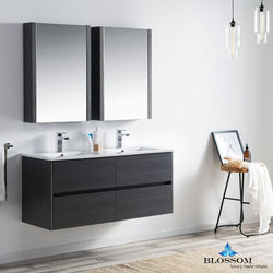 Blossom Valencia 48" Double w/ Medicine Cabinet - Luxe Bathroom Vanities Luxury Bathroom Fixtures Bathroom Furniture