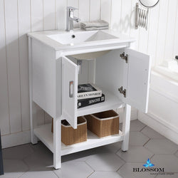 Blossom Lucca 24" w/ Mirror - Luxe Bathroom Vanities Luxury Bathroom Fixtures Bathroom Furniture