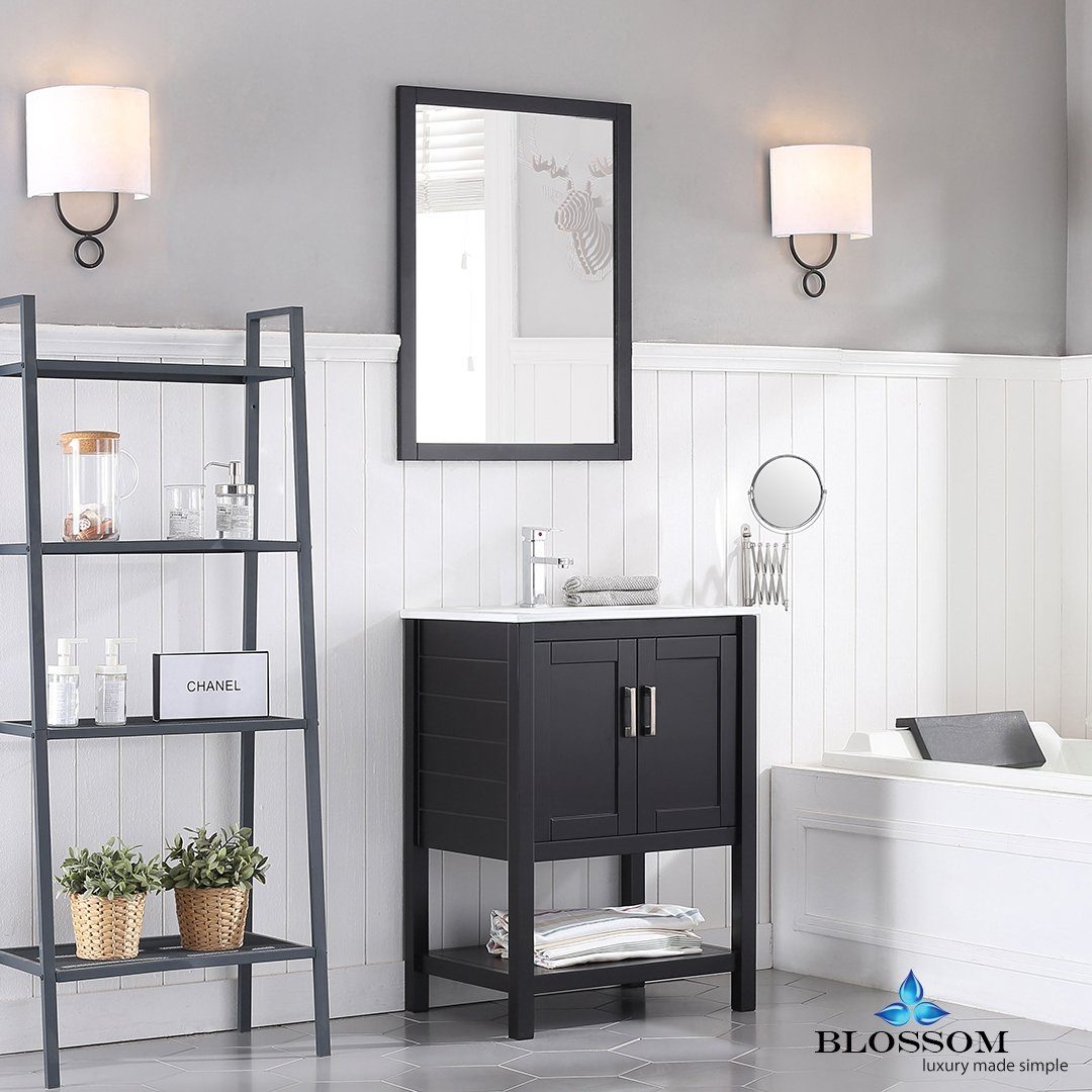 Blossom Lucca 24" w/ Mirror - Luxe Bathroom Vanities Luxury Bathroom Fixtures Bathroom Furniture