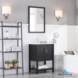 Blossom Lucca 24" w/ Mirror - Luxe Bathroom Vanities Luxury Bathroom Fixtures Bathroom Furniture